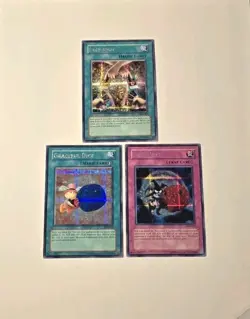 Yugioh Exchange EDS-001 Graceful Dice EDS-002 Skull Dice EDS-003 Secret Rare - Image 1