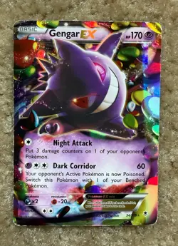 Gengar EX 34/119 XY - Phantom Forces Holo 2014 Pokemon #34 - Image 1