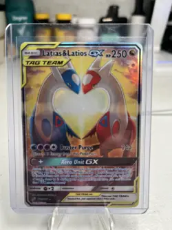 Pokemon Team Up - Latias & Latios GX 170/181 Ink Error LP - Image 1