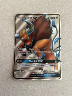 Tauros GX (Full Art) 144/149 SM Base Set Pokemon Holo, Near Mint - Image 1