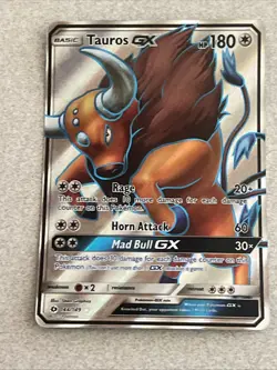 Tauros GX (Full Art) 144/149 SM Base Set Pokemon Holo, Near Mint - Image 3