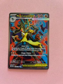 Mega Lucario ex 160/132 Me01: Mega Evolution Holo - English - Pokemon TCG - Image 1
