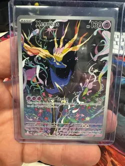 Xerneas 91/86 Illustration Rare Pokemon Chaos Rising ME04 NM - Image 3