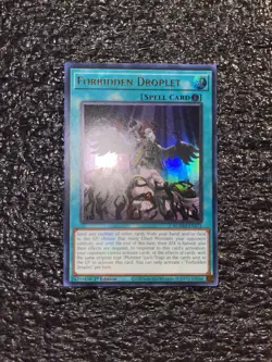 Yugioh! Forbidden Droplet BLMM-EN171 Ultra Rare 1st Edition Light Play - Image 1