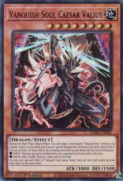Yugioh Vanquish Soul Caesar Valius WISU-EN021 Ultra Rare 1st Ed NM - Image 1