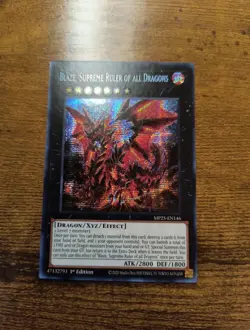 Blaze, Supreme Ruler of all Dragons MP25-EN146 Secret Rare 2025 Mega Pack Yugioh - Image 1
