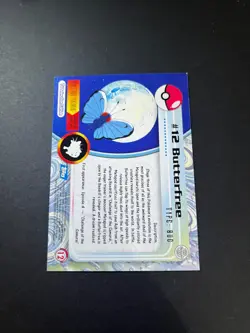 Topps Pokemon Butterfree 12 Series 1 Card Blue Topps Trading Card Vintage - Image 3