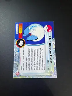 Topps Pokemon Butterfree 12 Series 1 Card Blue Topps Trading Card Vintage - Image 4