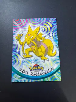 Topps Pokemon Kadabra 64 Series 1 Card Blue Topps Trading Card Vintage - Image 2