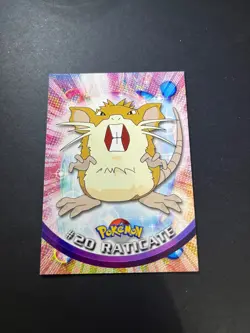Topps Pokemon Raticate 20 Series 1 Card Blue Topps Trading Card Vintage - Image 2