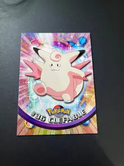 Topps Pokemon Clefable 36 Series 1 Card Blue Topps Trading Card Vintage - Image 1