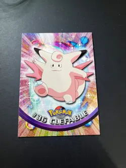 Topps Pokemon Clefable 36 Series 1 Card Blue Topps Trading Card Vintage - Image 2