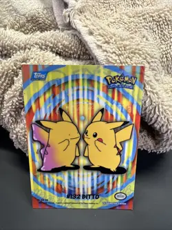 Pokemon Topps 2000 TV Animation Series 2 Stick-Ons #132 Ditto Card 5 of 10 - Image 1