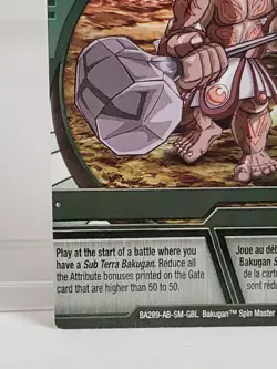 Bakugan Battle Brawlers Ability Card Green Ground Sub Terra 46/48c - Image 4