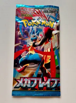 Mega Brave Pokemon Cards Game Mega Expansion Pack M1L 1 Pack Japanese Sealed - Image 1