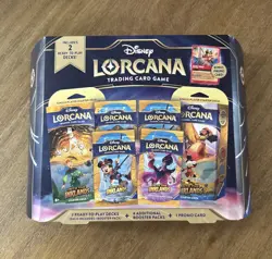NEW Disney Lorcana TCG Into The Inklands Bundle Box Includes Bonus Promo Cards - Image 1