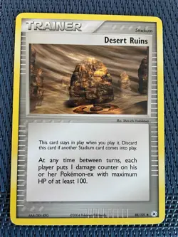 Pokemon Card Desert Ruins 88/101 Ex Hidden Legends Non Holo - Image 1
