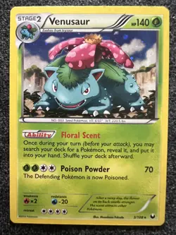Venusaur 3/108 Holo Rare Pokemon Card NM - Image 1
