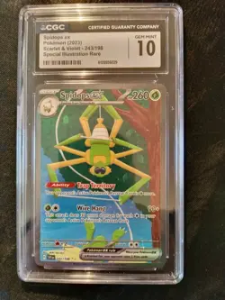 Pokemon - Spidops - S&V Illustration Rare CGC 10 Gem Mint - Image 1