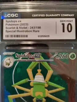 Pokemon - Spidops - S&V Illustration Rare CGC 10 Gem Mint - Image 3