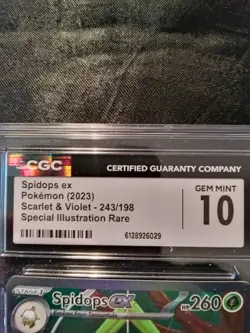 Pokemon - Spidops - S&V Illustration Rare CGC 10 Gem Mint - Image 4