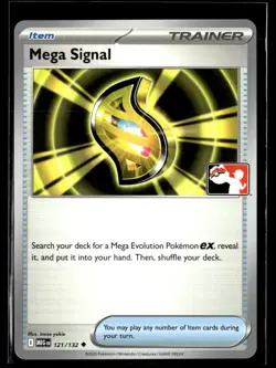 2025 Mega Evolution Series - Mega Evolution (Prize Pack) Mega Signal Uncommon - Image 1