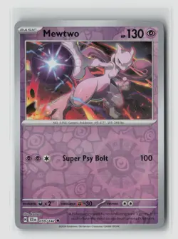 Mewtwo #059/142 Sv07 Stellar Crown Uncommon Reverse Holo Pokemon TCG NM - Image 1
