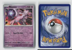 Mewtwo #059/142 Sv07 Stellar Crown Uncommon Reverse Holo Pokemon TCG NM - Image 3