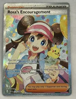 Pokemon TCG Rosa's Encouragement 123/088 Perfect Order Rare Full Art Holo - Image 1