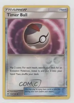 Timer Ball Reverse Foil Pokemon Sun & Moon Base #134 - Image 1