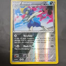 Pokemon TCG Bisharp 64/114 XY Steam Siege Reverse Holo Rare 2016 100 HP - Image 1