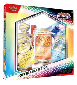Pokemon TCG SV8.5 Prismatic Evolutions Poster Collection Box Factory Sealed Pack - Image 1