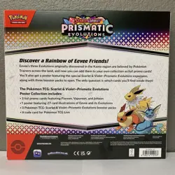 Pokemon TCG SV8.5 Prismatic Evolutions Poster Collection Box Factory Sealed Pack - Image 4