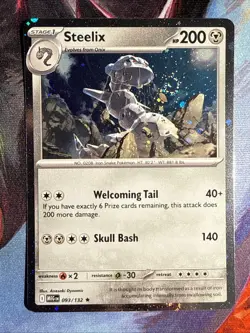 🌀Steelix 093/132 - Cosmos Holo - Perfect Order Promo - Swirl 🌀 See Description - Image 1