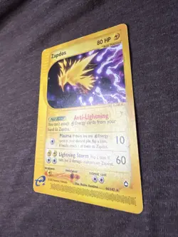 The Pokemon Company TCG Zapdos 044/147 Aquapolis Rare Regular 2002 - Image 2