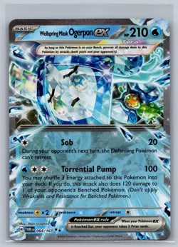 Wellspring Mask Ogerpon ex 064/167 Double Rare Twilight Masquerade Pokemon NM - Image 1