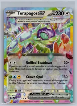 Terapagos ex 092/131 Holo Double Rare Prismatic Evolutions Pokemon Near Mint - Image 1