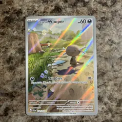 Paldean Wooper Holo Illustration Rare Pokemon 2023 IR Illustration Rare Holo - Image 1