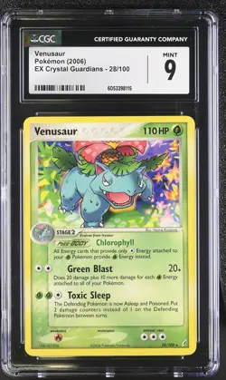 CGC 9 MINT Venusaur 2006 EX Crystal Guardians 28/100 Pokemon Card - Image 1