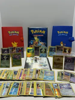 Pokemon TCG Vtg Lot. 4 Binders Sandstorm XY Etc Holo & Reverse 100+ Cards Promo - Image 1
