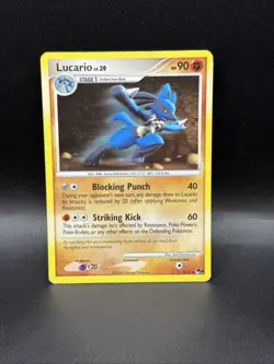 Pokemon TCG Lucario Holo Rare Card 2/17 Pop Series 8 (2008) - Image 1