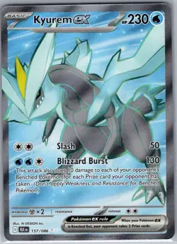 Kyurem ex 157/086 SV: Black Bolt - Pokemon Card - NM - Image 1