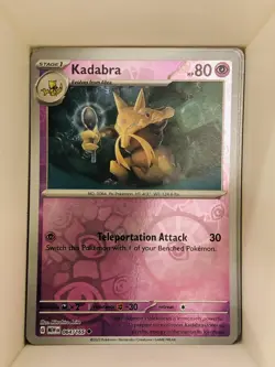 SV2a: Pokemon Card 151 #064/165 Kadabra - Image 1