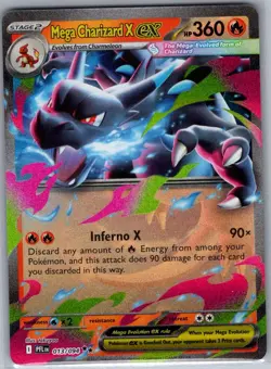 Mega Charizard X ex - 013/094 ME02: Phantasmal Flames - Pokemon Card - NM - Image 1