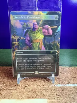 Magic the Gathering MTG Swords to Plowshares Foil PSA Magazine Promo (Sealed) - Image 1