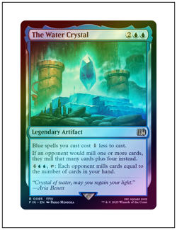 The Water Crystal, Foil, Final Fantasy, Magic MTG NM - Image 1