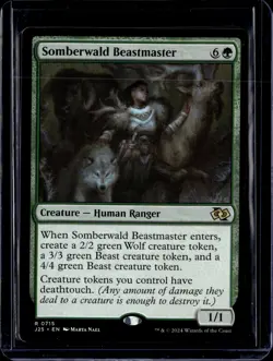 Somberwald Beastmaster - 715 - J25 - NM - MTG Magic the Gathering - Image 1