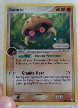 Kabuto 36/92 Stamped Reverse Holo Ex Legend Maker Pokemon Card Near Mint - Image 1