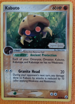 Kabuto 36/92 Stamped Reverse Holo Ex Legend Maker Pokemon Card Near Mint - Image 2