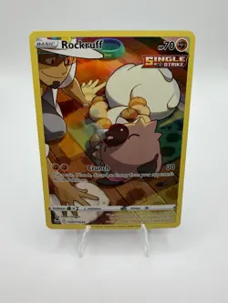 Pokemon Rockruff TG07/TG30 Swsh12 Silver Tempest Ultra Rare Single Strike NM - Image 1